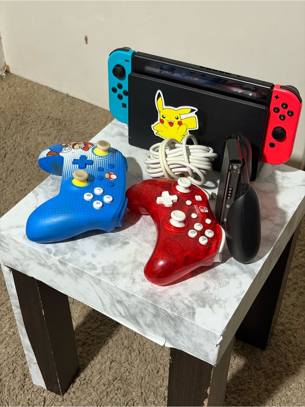Nintendo Switch Console with Red & Blue Joy-Con Controllers